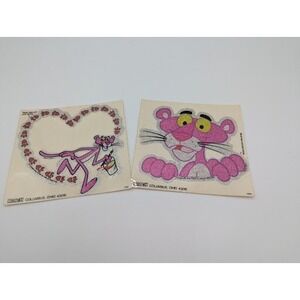 Vtg Pink Panther Vinyl Sticker Decal Glitter Roach 1980 Universal Artists US NOS